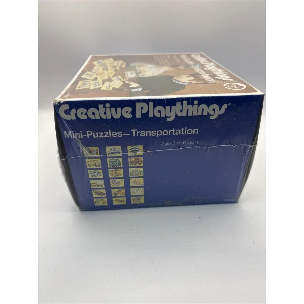 Vtg Creative Playthings J1600 Mini Puzzles Transportation 18 Puzzles 4 PCs Each‎